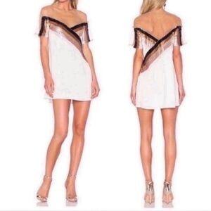 NBD Off-Shoulder White Dress XS